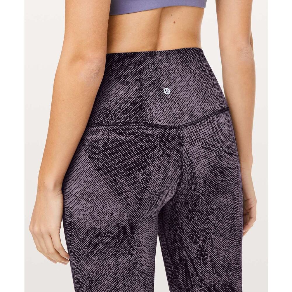 Lululemon Align Leggings Size 10 in Pixel Print Purple Quartz Black